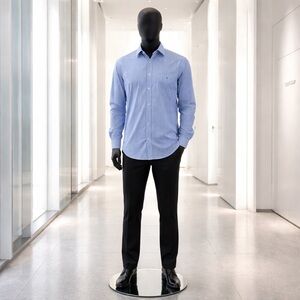 Tommy Hilfiger Men's Blue and White Striped Shirt